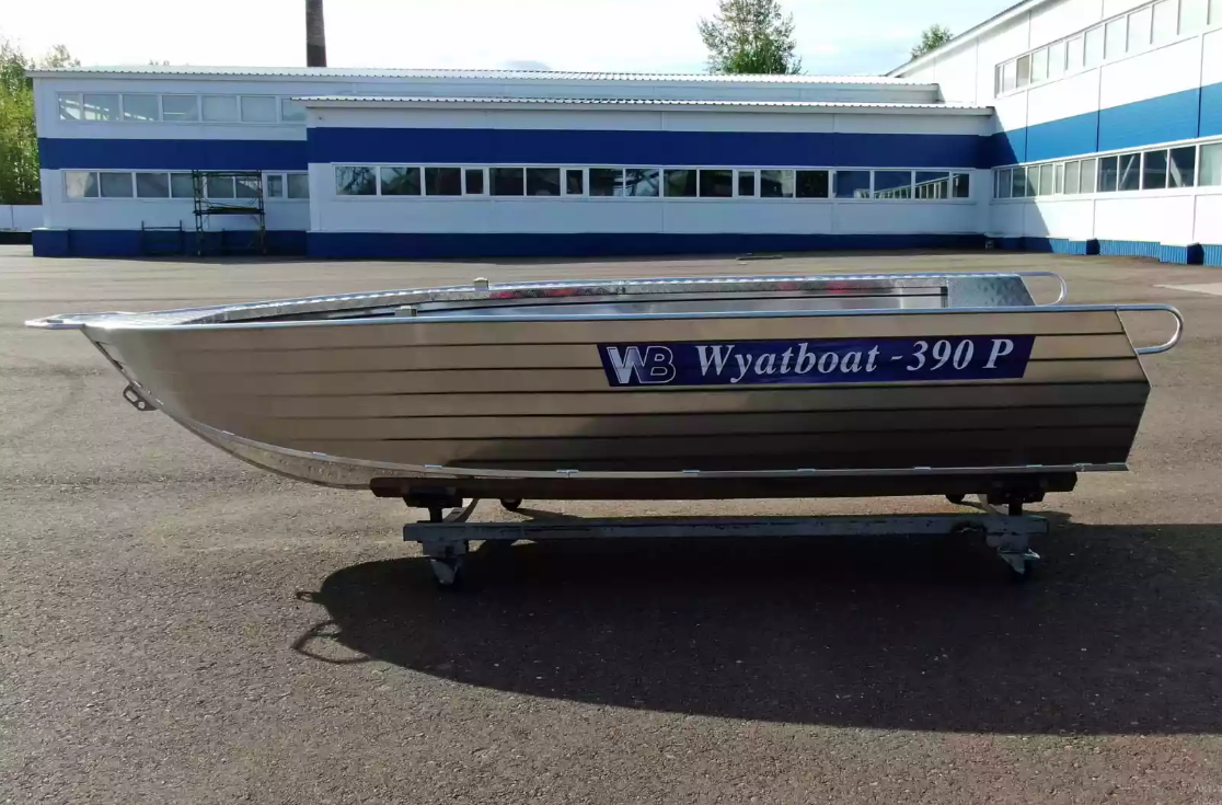 Алюминиевая лодка Wyatboat-390РМ увеличенный борт в Находке