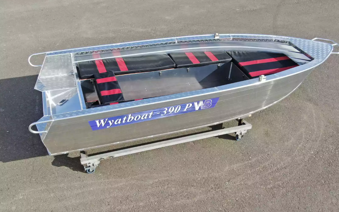 Алюминиевая лодка Wyatboat-390РМ увеличенный борт в Находке