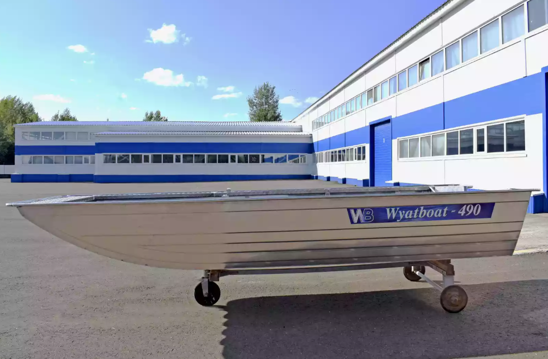 Алюминиевая лодка Wyatboat-490 Jonboat в Находке