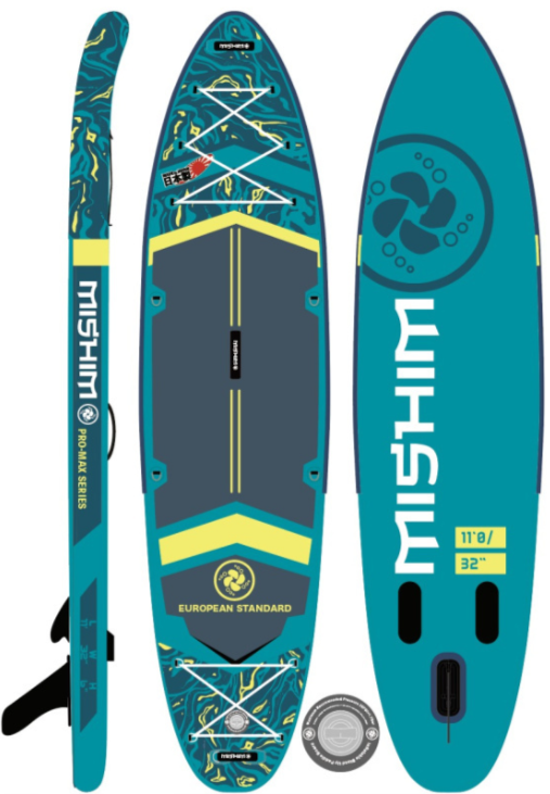 SUP (САП) Доска MISHIMO PRO-MAX Light Teal 11’ (335см) в Находке