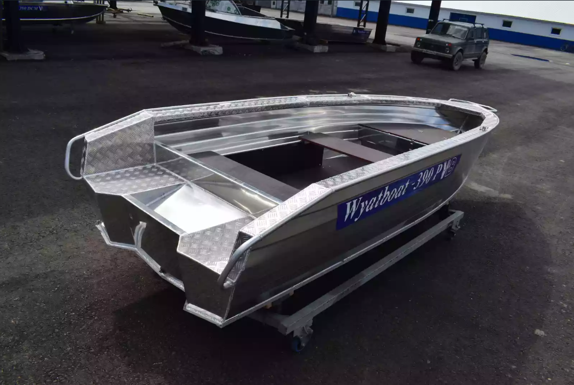 Алюминиевая лодка Wyatboat-390Р Увеличенный борт в Находке