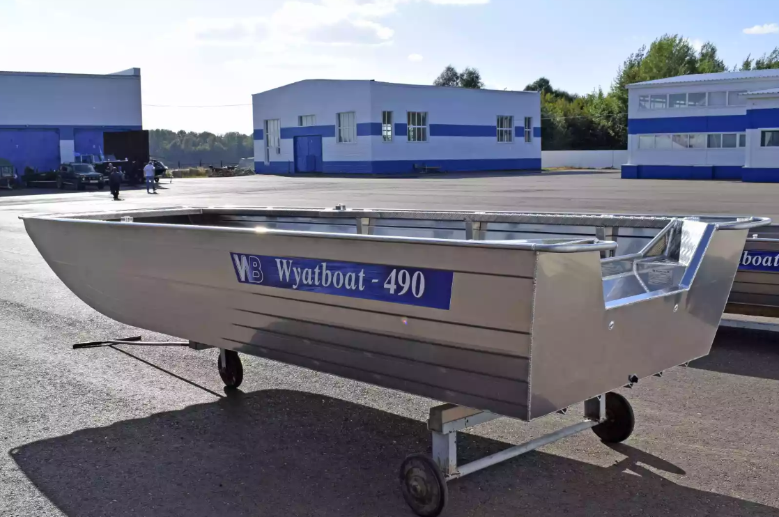Алюминиевая лодка Wyatboat-490 Jonboat в Находке