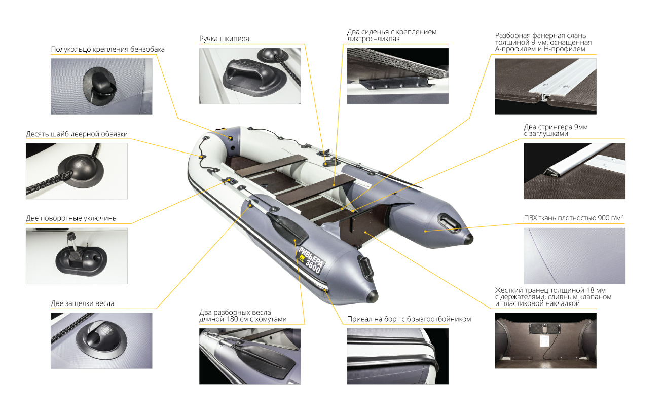 Лодка Ривьера Компакт 3600 СК в Находке