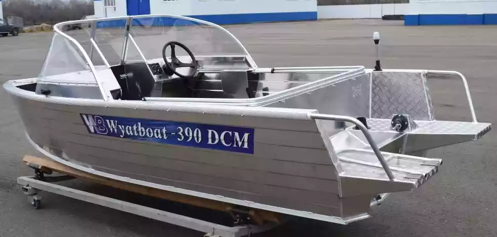 Алюминиевая лодка Wyatboat-390 DCM Увеличенный борт в Находке
