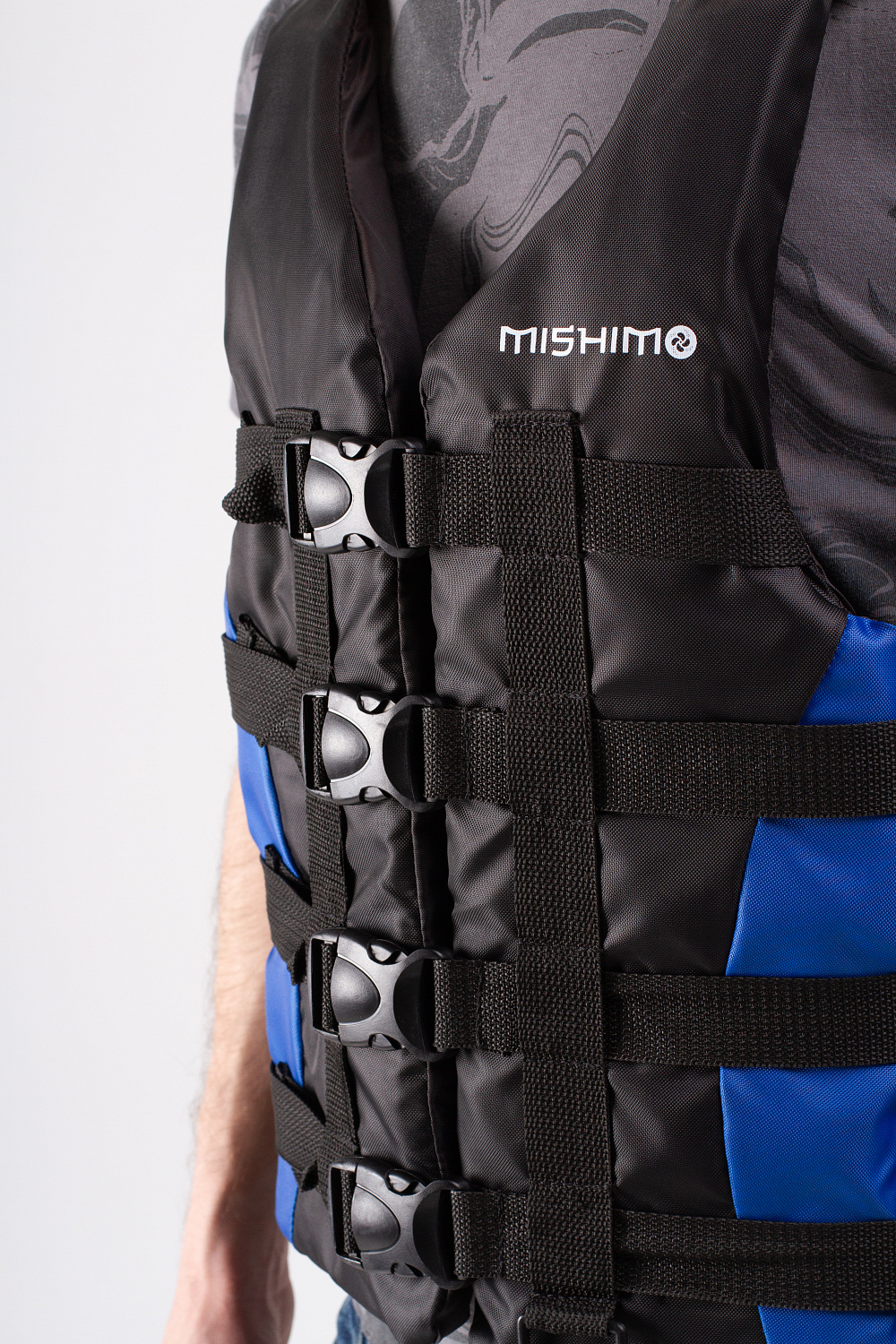 Жилет спасательный MISHIMO PRO Премиум качества Черно-синий в Находке